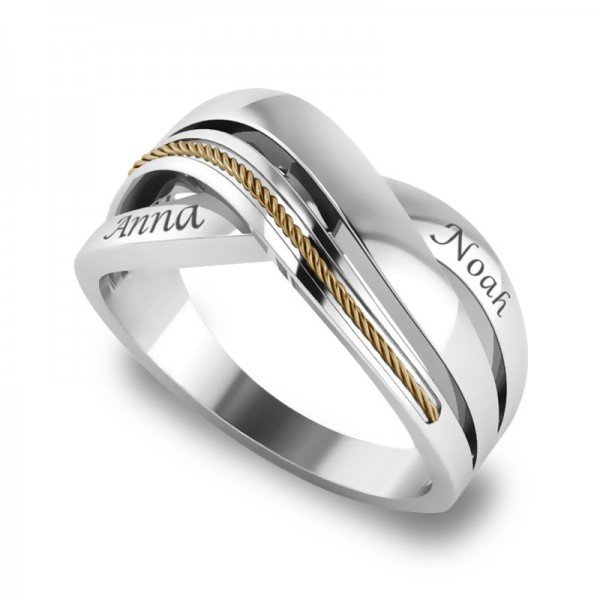 Gold Wire ring zilver Jazzlyn