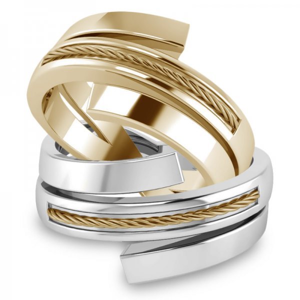 Gold Wire ring  14K goud  Chelsea